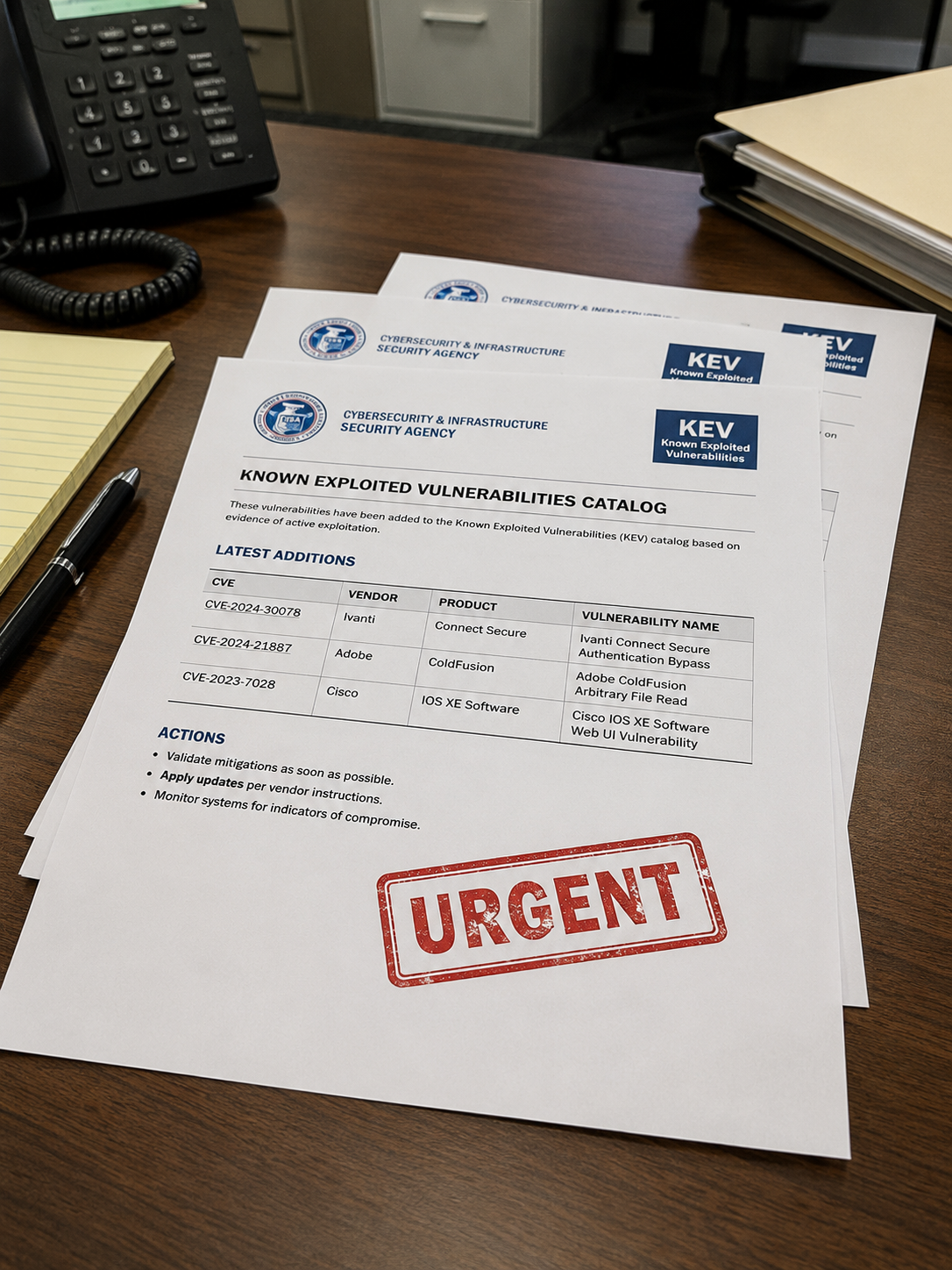 Nové zranitelnosti v katalogu CISA KEV – vydání 24